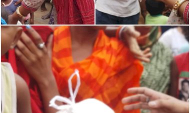 आपका सेवा आज संतोषी वार्ड में 40 बच्चों के लिए दूध और परिवारों के लिए आटा वितरण किया गया