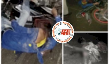 2 मौत बिग CG न्यूज: रफ्तार का कहर: पिकनिक मनाकर लौट रहे थे बाइक सवार दो युवक.... ट्रक की चपेट में आए.... सड़क हादसे में 2 युवकों की मौके पर दर्दनाक मौत.....