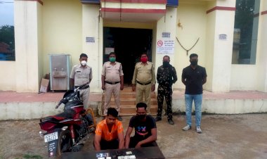 लहपटरा चौक में हुये लूट के मामले में पुलिस ने दो औपचारिक बालक सहित चार आरोपियों को किया गिरफ्तार
