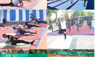 Be with yoga be at Home की थीम पर सीआरपीएफ 150वीं वाहिनी के 392 जवानों ने COVID 19 नियमो का पालन करते हुए अंतराष्ट्रीय योग दिवस मनाया