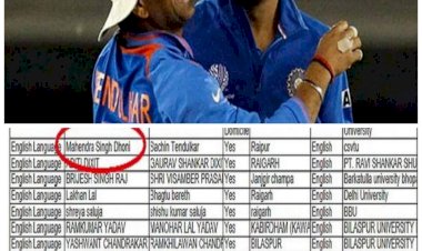 CG अजब ग़ज़ब मामला - छत्तीसगढ़ के सरकारी स्कूल में पढ़ाएंगे महेंद्र सिंह धोनी ! बेरोजगार धोनी ने मांगी टीचर की नौकरी!MS धोनी ने आवेदन किया, पिता का नाम सचिन तेंदुलकर,इंटरव्यू के लिए शॉर्टलिस्ट भी हो गये…फिर जो हुआ..पढ़िये पूरा मामला…..