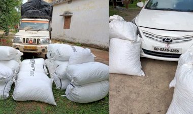 CG 1 करोड़ 70 लाख का गांजा पकड़ाया:हुंडई वर्ना और बोलेरो पिकअप में धड़ल्ले से गांजा तस्करी....8  क्विंटल से ज्यादा का गांजा जप्त.... अंतरराज्यीय तस्कर उड़ीसा और नागपुर आरोपी गिरफ्तार.... गांजा छिपाने का तरीका जान हो जाएंगे हैरान...... 