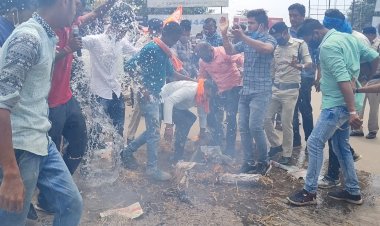 विधायक अरुण वोरा का पुतला दहन: BJP नेता बोले,