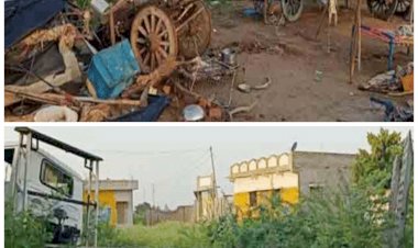 8 मौतें बड़ा हादसा: झोपड़ी में सो रहे परिवार को ट्रक ने कुचला.... झोपड़ी तोड़कर गड्ढे में गिरा ट्रक.... एक ही परिवार के 3 महिलाओं समेत 8 लोगों की मौके पर दर्दनाक मौत.... दो बच्चे गंभीर....