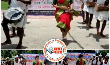 CG डिप्टी कलेक्टर ने किया पारंपरिक डांस VIDEO: डिप्टी कलेक्टर नजर आईं आदिवासी पारम्परिक परिधान में.... मांदर की थाप पर किया नृत्य.... देखें VIDEO......
