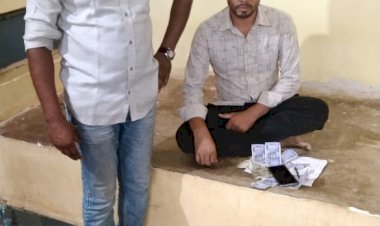कार्यवाही :कारेसरा में सट्टा पट्टी एक आरोपी गिरफ्तार,11800 की संपत्ति जप्त