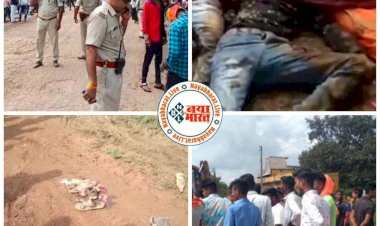 3 मौत CG एक ही परिवार के 3 लोगों की मौत: तीजा में पत्नी को मायके छोड़ने जा रहे पति की बाइक को डम्पर ने मारी टक्कर , खून से रंगा सड़क , पति - पत्नी और 6 साल बेटे की मौक़े पर दर्दनाक मौत ,बेटी की हालत गंभीर…….