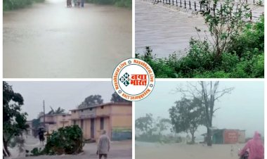 VIDEO CG में बारिश ने बिगाड़े हालात:रायपुर-गरियाबंद नेशनल हाईवे कई  फीट नीचे डूबा , पैरी नदी उफान पर, किनारे बसे गांवों में बाढ़ का खतरा….रायपुर-गरियाबंद राष्ट्रीय राजमार्ग में आवागमन किया गया बंद…..देखे विडियो……