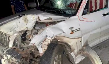 2 मौत CG दर्दनाक सड़क हादसा : तेज रफ़्तार स्कोर्पियो ने बाइक सवार युवक- युवती को मारी ज़बर्दस्त ठोकर….बाइक के उड़े परखच्चे….मौक़े पर युवक - युवती की मौत…….