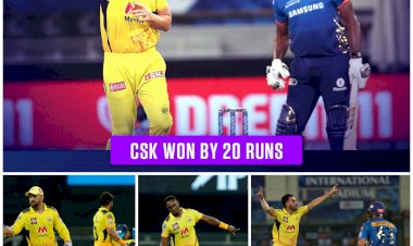 धोनी की कप्तानी का जलवा कायम: दुसरे चरण में CSK का शानदार आगाज.... चेन्नई ने किया हार का हिसाब चुकता.... MI को 20 रनों से हराया.... मुंबई पर भारी पड़े चेन्नई के शेर.... जीत के बाद जानिए प्वॉइंट टेबल में कहां पहुंची CSK.....