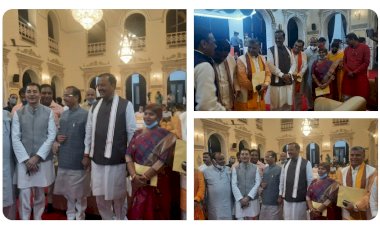 योगी मंत्रिमंडल विस्तार: कांग्रेस से भाजपा में शामिल हुए जितिन प्रसाद सहित छह नेता बने मंत्री.... राज्यपाल आनंदी बेन पटेल ने दिलाई शपथ.... योगी कैबिनेट में शामिल हुए 7 मंत्री.... इन चेहरों ने ली शपथ......