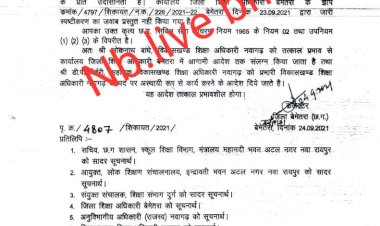 बेमेतरा :नवागढ़ BEO बांधे को कलेक्टर ने हटाया, प्रधान पाठक और एक शिक्षक निलंबित
