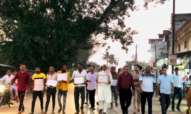 शांति, सद्भाव के लिए एकजुट हुआ सभी जाति धर्म के लोग....  पंडरिया नगर में निकाली गई सद्भावना रैली।