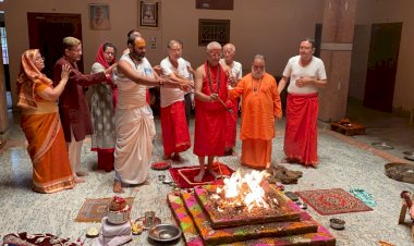 हरि शेवा धाम उदासीन आश्रम में नवरात्रि अनुष्ठान सम्पन्न