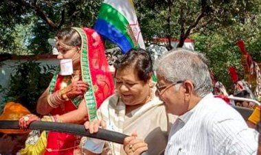 CG:मुमुक्षु सुश्री रोशनी बाफना अहिवारा के वरघोड़ा एवं अभिनंदन समारोह के कार्यक्रम में पहुंचे महामहिम राज्य पाल अनसुइया उइके