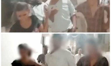 दरोगा की पिटाई VIDEO: इंस्पेक्टर महिला कांस्टेबल के साथ करवाचौथ पर मना रहा था रंगरेलियां.... सरेराह चप्पलों से हुई बेदम पिटाई.... पूरे रास्ते थप्पड़ मारते हुए घसीट कर थाने ले गए दरोगा को.... बेहद आपत्तिजनक स्थिति मे पकड़े गए दोनों.... देखें VIDEO.....