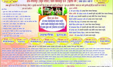 राज्य स्तरीय कहि देबे संदेश सुआ नृत्य प्रतियोगिता 2021 का होने जा रहा आयोजन पुरे राज्य से आ रहे नृतक आपका मन मोहने तो तैयार रहे 6 नवम्बर को शाम 6 बजे से मस्तूरी के ग्राम गोपालपुर में इनामो की होगी बारिश शामिल हो रहे बड़े बड़े जनप्रतिनिधि जाने सब कुछ इस आयोजन के विषय में पढ़े पूरी खबर