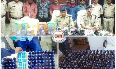 CG- नशे के सौदागरो पर शिकंजा: 256 नग कफ सिरफ, 1408 नग कैप्सूल सहित 2 वाहन जप्त.... कीमत लाखों में.... 5 आरोपी गिरफ्तार......