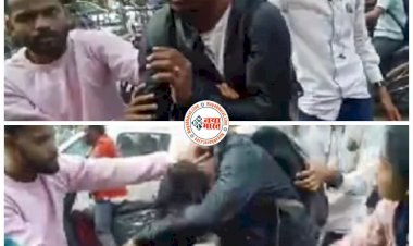 CG- बीच सड़क बेदम पिटाई VIDEO: नशे में कर रहे थे छेड़खानी.... युवती ने बीच सड़क मनचले को पीटा.... थप्पड़ ही थप्पड़ मारे.... दोस्त को पिटता देख दूसरा भाग निकला.... देखें VIDEO.......
