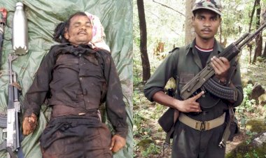 CG पुलिस-नक्सली मुठभेड़ : नक्सलियों के सेक्शन कमांडर को DRG के जवानों ने किया ढेर….10 लाख के इनामी नक्सली के शव के साथ AK-47 जैसे बड़े हथियार भी बरामद.....