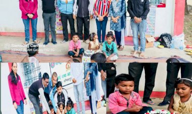 राष्ट्रीय सेवा योजना एवं ब्लू ब्रिगेड के स्वयंसेवक द्वारा घुमंतू बच्चों को निशुल्क पढ़ने,शिक्षा देने का कार्य नियन्तर किया जा रहा है।