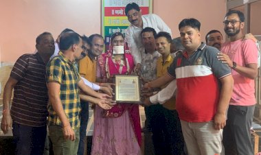 CG:साजा जैन श्री संघ ने किये दीक्षार्थी बहन मुमुक्षु रीता आबड़ का सम्मान किये