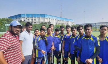 राज्य स्तरीय खेल प्रतियोगिता का हुआ शानदार आगाज..... एस्ट्रो टर्फ पर पहली बार खेल कर खुश नजर आए स्कूली बच्चे....