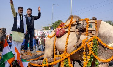 जयपुर राजस्थान में हुआ कांग्रेस का महंगाई के विरुद्ध आयोजित जनजागरण महारैली