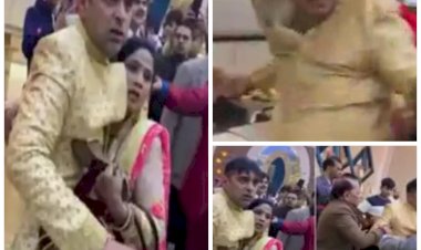 दूल्हे की जमकर हुई पिटाई: निकाह से पहले मांगे 10 लाख रुपये.... लड़की वालों ने मंडप पर दूल्हें की लात-घूंसों से कर दी धुनाई.... पहले भी कर चुका है कई शादियां.... 420 के तहत मामला दर्ज.....