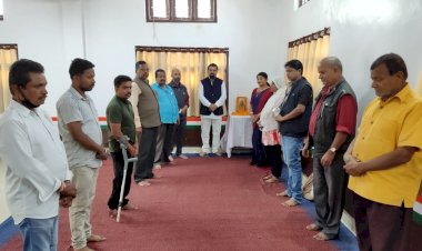 समाज को सात्विक जीवन की प्रेरणा देने वाले बाबा गुरुघांसी दास जी की जयंती राजीव भवन में हर्षोल्लाष के साथ मनाई गई