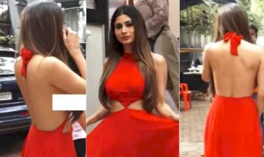 एक्ट्रेस ने लाल रंग की गाउन में ढाया कहर VIDEO: ड्रेस लहराकर मौनी रॉय दे रही थीं पोज.... कैमरे के आईं थोड़ा करीब.... कैद हो गया Oops Moment.... देखें VIDEO.....
