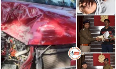 CG- इंजीनियर की गाड़ी पेड़ से टकराई: हादसे के बाद एक घंटे कार में फंसा रहा एसडीओ.... हादसे में घायल एसडीओ की थम गई थी सांसें.... पुलिस कर्मियों की सूझबूझ से ऐसे बची जान.....