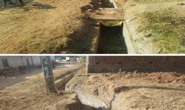 पंचायत द्वारा कराए गए लाखों के नाली निर्माण कार्य मे गुणवत्ता की अनदेखी, मनमाने करा दिया काम, सरपंच ने कहा- मुझे योजना व कार्य की जानकारी नही