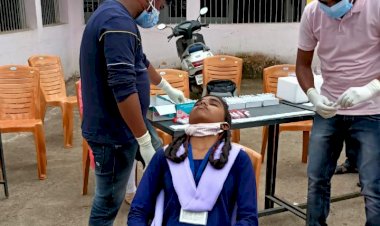 CG BEMETARA:बीजा हाई स्कूल में हुआ कोरोना जांच सभी का आया रिपोर्ट निगेटिव..200 बच्चे एवं15 स्टाफ का हुआ था जांच