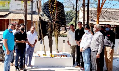 राष्ट्रपिता महात्मा गाँधी की 74 वीं पुण्यतिथि भाजपा द्वारा मनाई गई