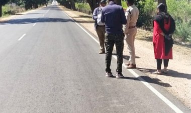 राष्ट्रीय राजमार्ग 30 एवं राष्ट्रीय राजमार्ग 63 में चिन्हित नवीन ब्लैक स्पॉट का भौतिक निरीक्षण किया गया