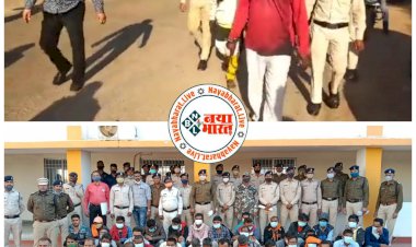 CG- पुलिसकर्मी से सरेराह मारपीट VIDEO: ट्रैफिक कॉन्स्टेबल को पीटा तो पुलिस ने निकाला जुलूस.... थाने से पैदल लेकर गई कोर्ट.... 160 फरार वारंटियों को भी पकड़ा गया.... 25 टीमें कर रहीं कार्रवाई.... देखें VIDEO......
