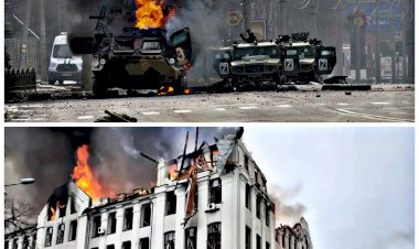 Russia Ukraine War: रॉकेट से हमला.... 21 लोगों की मौत.... 112 घायल.... पुलिस विभाग की इमारत पर रॉकेट से हमला.... अफरा-तफरी का माहौल......