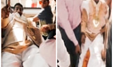 Unique wedding: स्ट्रेचर पर दूल्हा.... दूल्हे के पैर में हुआ फ्रैक्चर.... दुल्हन लेने एम्बुलेंस में आया.... टूटे पैरों के साथ स्ट्रेचर पर पहुंचा मंडप.... दूल्हे के जज्बे को देख लोग हुए भावुक.....