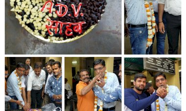 अधिवक्ता ख़ूबवानी का 41वा जन्मदिन जिला न्यायालय परिसर में मनाया