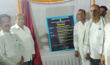 ग्राम छपरी से घोंघा तक बनेगा 80 लाख रूपए की लागत से पक्की सड़क, कैबिनेट मंत्री अकबर ने सड़क निर्माण कार्य का भूमिपूजन किया