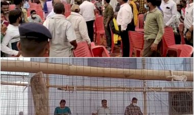 अंबुजा सीमेंट विस्तारीकरण जनसुनवाई सम्पन्न : सुरक्षा जाली के अंदर बैठे रहे संयंत्र प्रबंधन के अधिकारी...ग्रामीणों ने सख्त विरोध कर कहा  'नहीं चाहिए तीसरी इकाई '….जाने पूरा मामला….