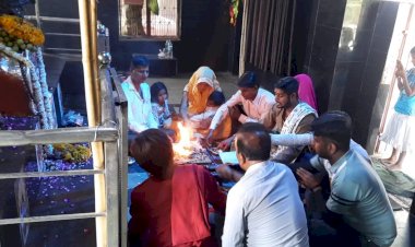 मसानिया भैरूनाथ मंदिर में शतचंडी महायज्ञ का किया आयोजन