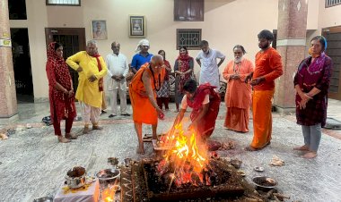 हरी शेवा धाम उदासीन आश्रम सनातन मंदिर में हुआ नवचंडी दुर्गा पाठ सम्पन्न