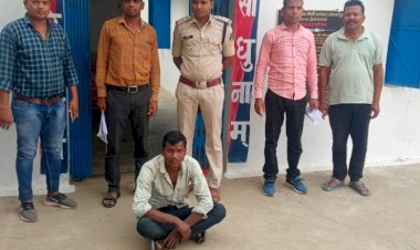 पत्नी का हत्यारा पति गिरफ्तार, महुआ बिनने की बात को लेकर किया था मारपीट, थाना प्रेमनगर पुलिस की कार्यवाही...