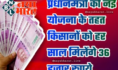 PM Kisan Mandhan Yojana: सरकार देगी 36 हजार रुपये.... प्रधानमंत्री की नई योजना के तहत हर साल मिलेंगे 36 हजार रुपये.... बस करना होगा ये काम!.... ऐसे कराएं रजिस्ट्रेशन......