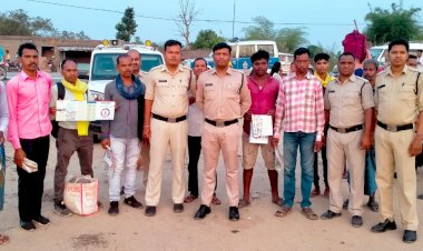 कोरबा जिले के विभिन्न थाना चौकी क्षेत्र में लगा चलित थाना