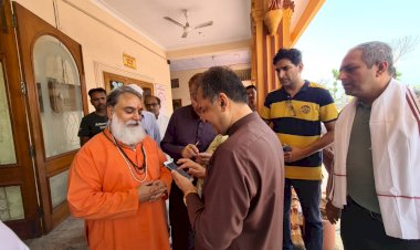सिन्ध के संत साईं साधराम का हरी शेवा उदासीन आश्रम में हुआ स्वागत