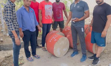 गौ माता के लिए वितरित की पानी की निःशुल्क टंकियां