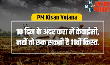 PM Kisan Yojana : किसानो के लिए आया बड़ा अपडेट ! 10 दिन के अंदर करा लें केवाईसी, नहीं तो रुक सकती है 11वीं किस्त.